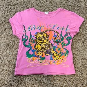 Urban Outfitters Pure Love Tiger Cropped Graphic Baby Tee